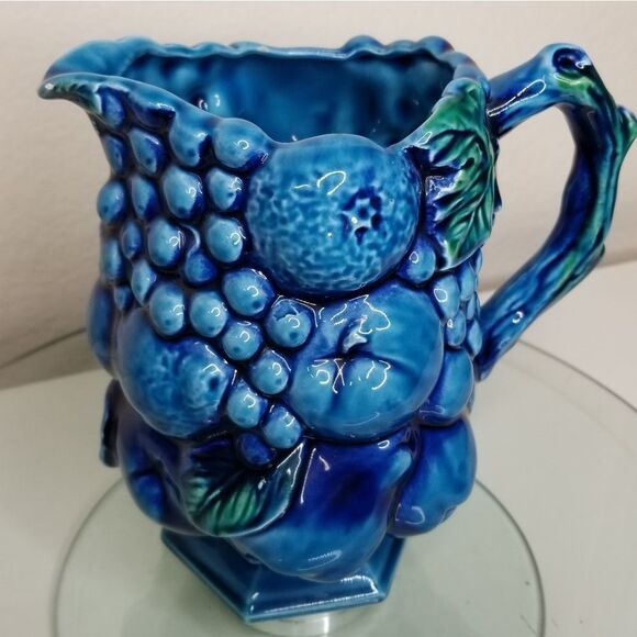Inarco‎ Japan Mood Indigo Blue Fruit Pitcher Japan - Picture 3 of 10